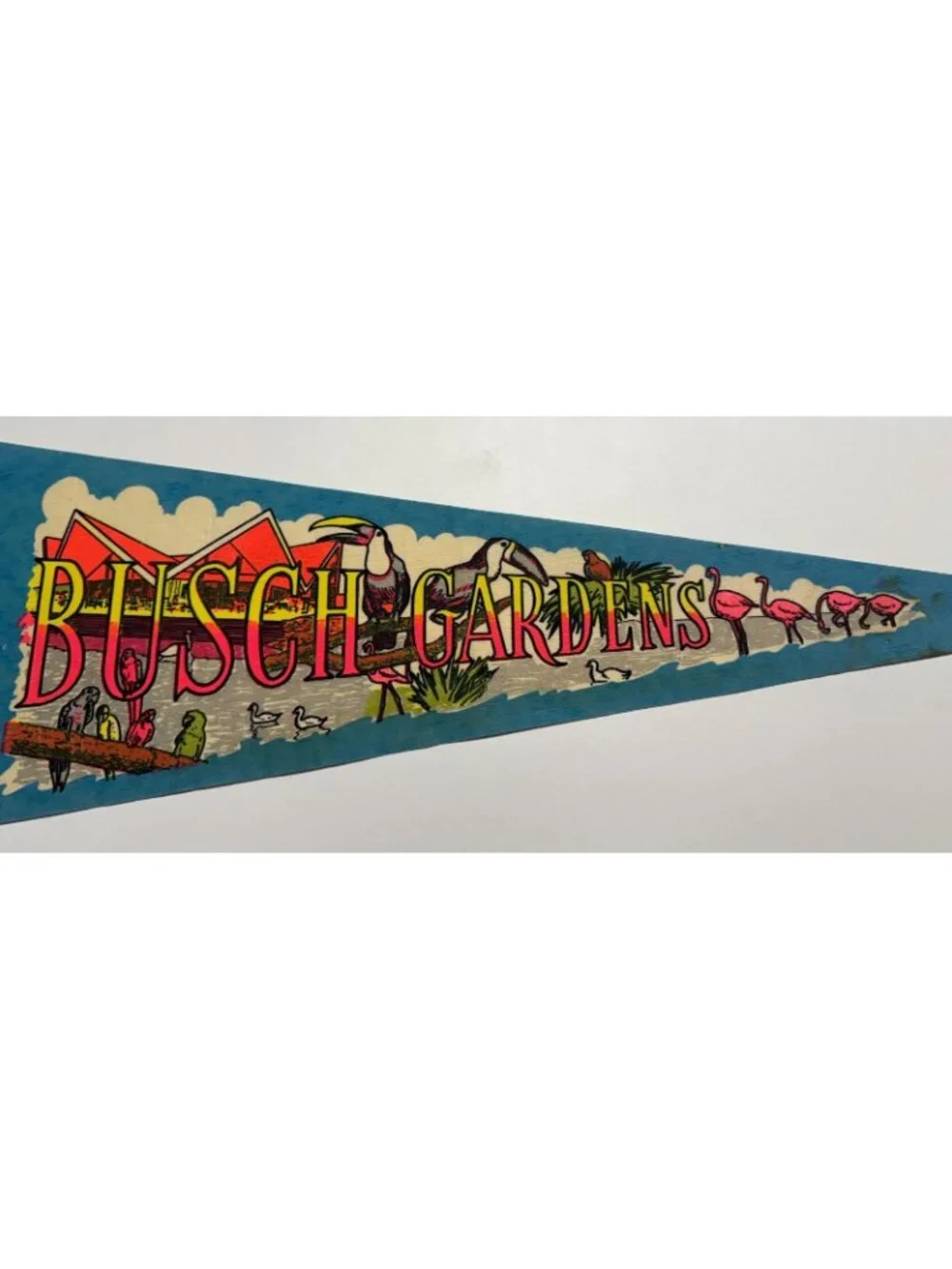 Vintage Busch Gardens pennant